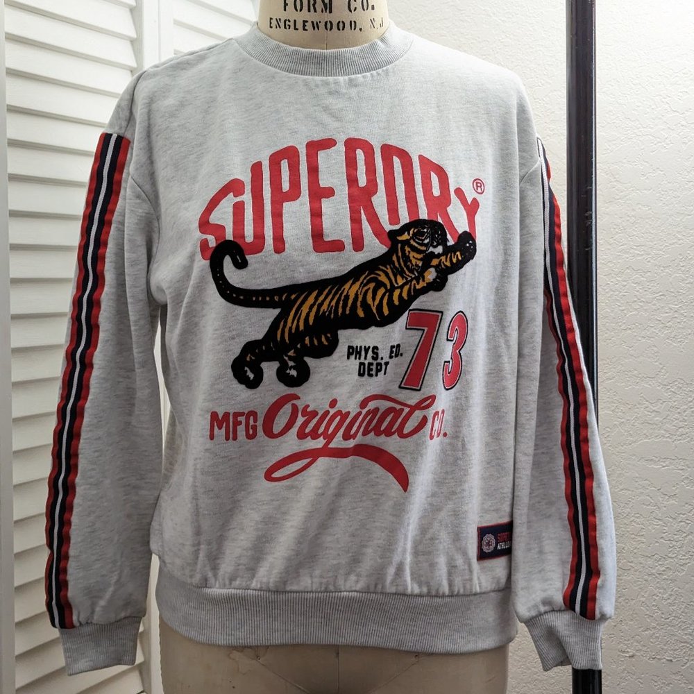 Women's Superdry Fleece Crew Sweatshirt Size M EUC